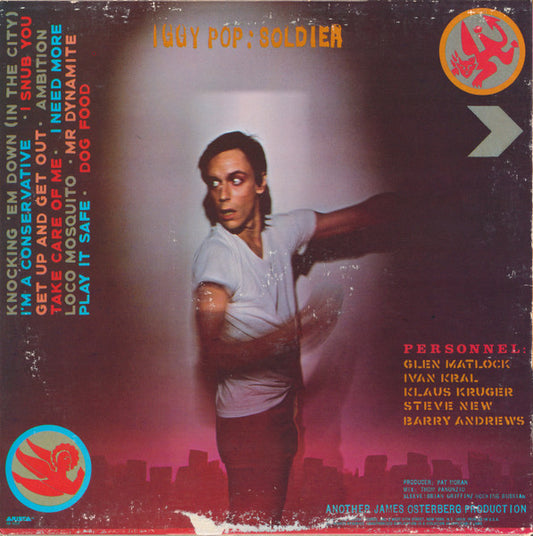 Iggy Pop : Soldier (LP, Album, San)