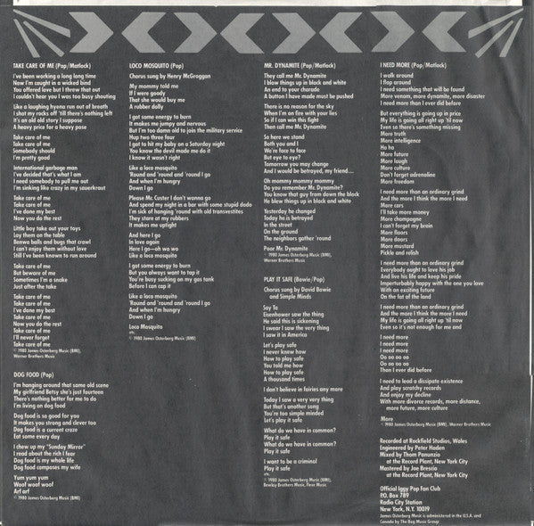 Iggy Pop : Soldier (LP, Album, San)
