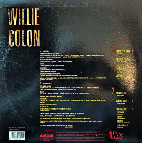Willie Colón : Especial No. 5 (LP, Album)