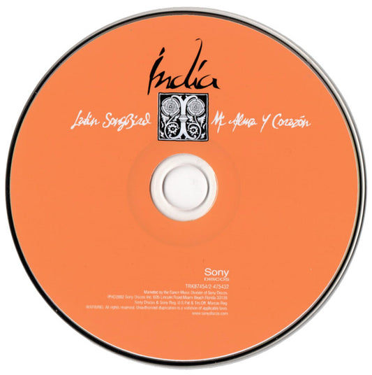 India - Latin Song Bird (Mi Alma Y Corazón) vinyl record, CD (Near Mint (NM or M-)) | Lulo Records