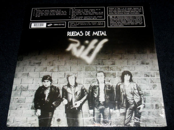Riff (3) : Ruedas De Metal (LP, Album, RE)