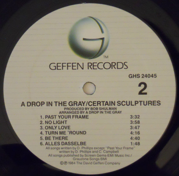 A Drop In The Gray : Certain Sculptures (LP, Album)