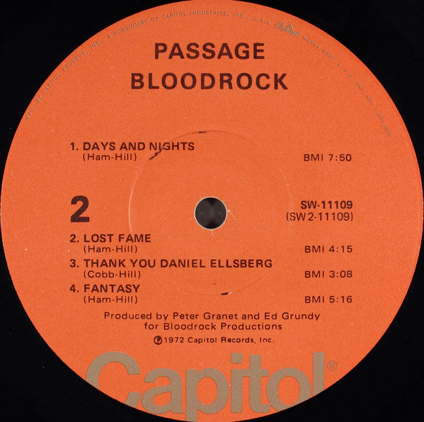 Bloodrock : Passage (LP, Album, Jac)