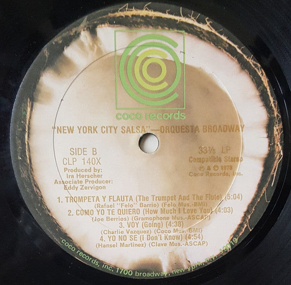 Orquesta Broadway : New York City Salsa (LP, Album)