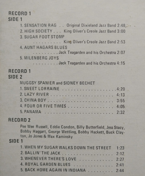 Various : Collector's History Of Dixieland Music (5xLP, Comp)