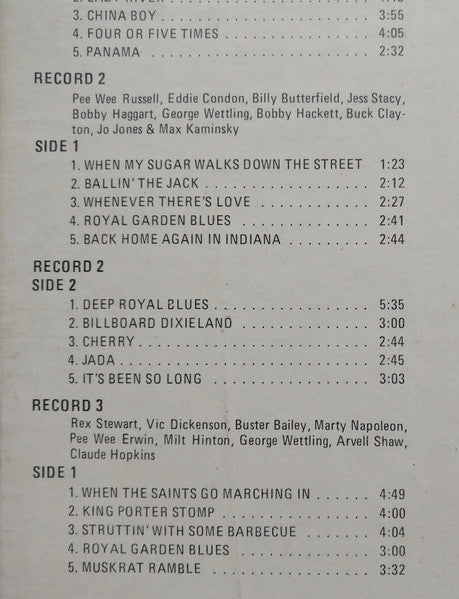 Various : Collector's History Of Dixieland Music (5xLP, Comp)