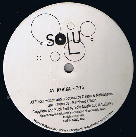 Solu Music : Afrika (12")
