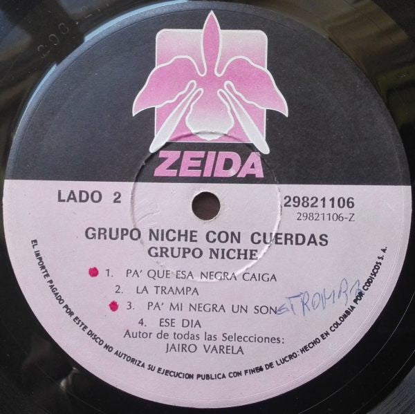 Grupo Niche : Con Cuerdas (LP, Album)