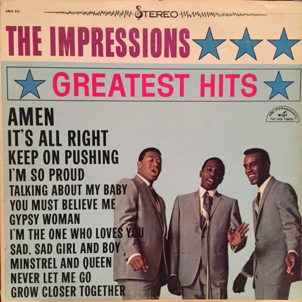The Impressions : Greatest Hits (LP, Comp, Club, RE)