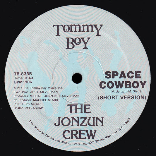 The Jonzun Crew - Space Cowboy vinyl record, 12" (Very Good Plus (VG+)) | Lulo Records