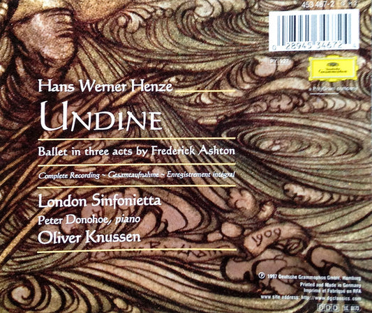 Hans Werner Henze – London Sinfonietta, Oliver Knussen - Undine vinyl record, 2xCD (Near Mint (NM or M-)) | Lulo Records