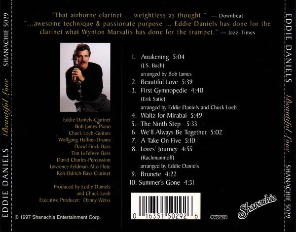 Eddie Daniels : Beautiful Love (Intimate Jazz Portraits) (CD, Album)