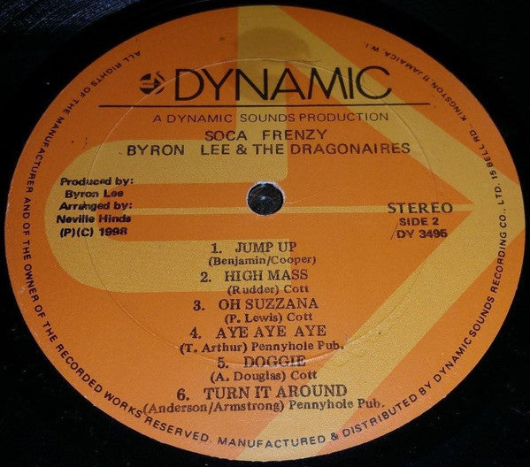 Byron Lee And The Dragonaires : Soca Frenzy (LP, Album)