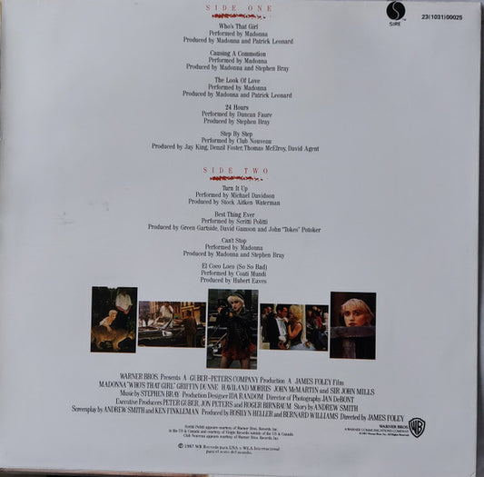 Madonna : Who's That Girl (Original Motion Picture Soundtrack) (LP, Album)