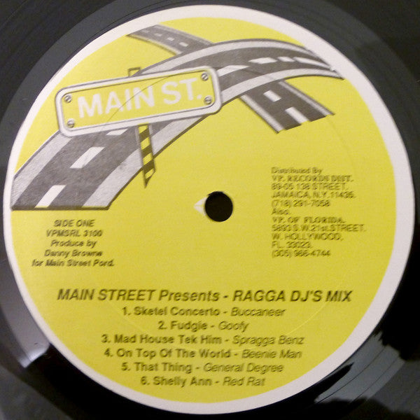 Various : Main St. - Ragga "DJ" Mix (LP, Comp)