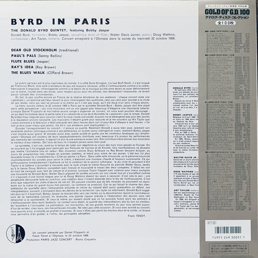 Donald Byrd Quintet : Byrd In Paris (LP, Album, Mono, Ltd, RE)