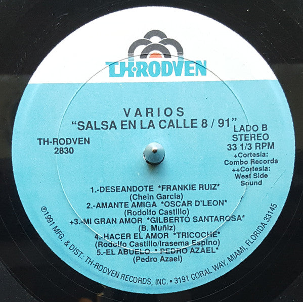 Various : Salsa En La Calle 8 '91 (LP, Comp)