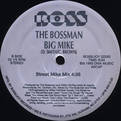 The Bossman - Big Mike vinyl record, 12" (Mint (M)) | Lulo Records