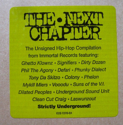 Various : The Next Chapter (2xLP, Comp, Promo, Blu)
