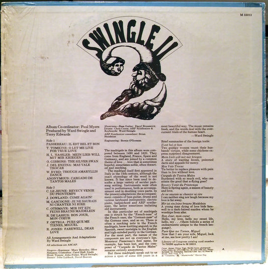 Swingle II - Love Songs For Madrigals And Madriguys vinyl record, LP (Mint (M)) | Lulo Records