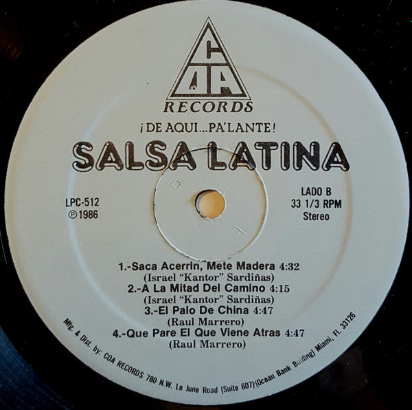 Salsa Latina : ¡De Aqui...Pa'Lante! (LP, Album)