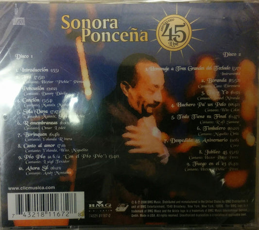 La Sonora Ponceña - 45 Aniversario vinyl record, 2xCD (Near Mint (NM or M-)) | Lulo Records