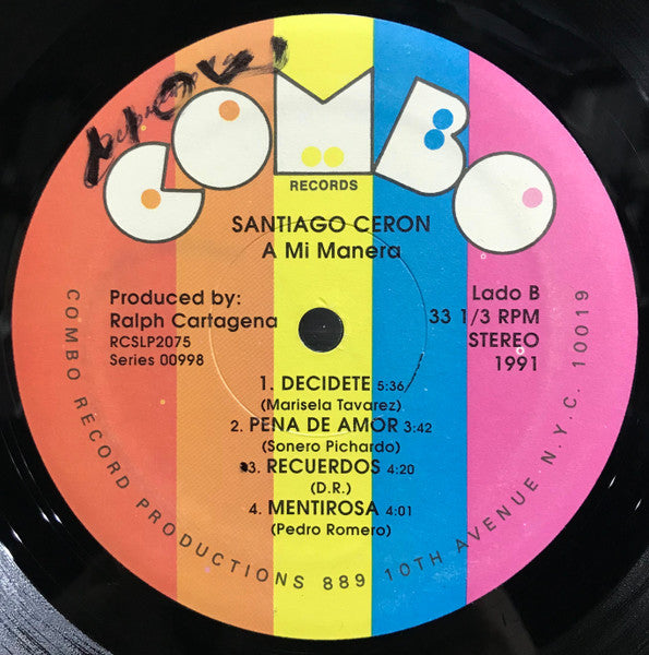 Santiago Ceron : A Mi Manera (LP, Album)