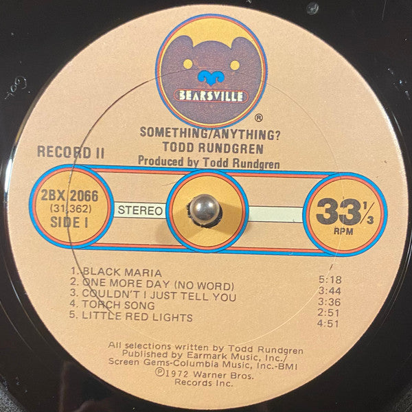 Todd Rundgren : Something / Anything? (2xLP, Album, RE, Gol)
