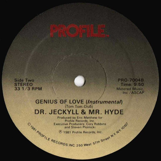 Dr. Jeckyll & Mr. Hyde - Genius Rap vinyl record, 12" (Very Good Plus (VG+)) | Lulo Records