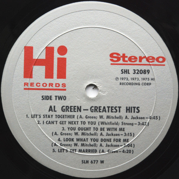 Al Green : Greatest Hits (LP, Comp, W -)