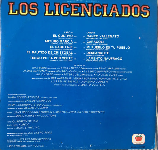 Los Licenciados : El Cultivo (LP, Album)