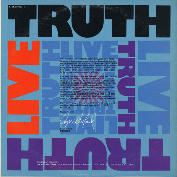 Truth (31) : You Don't Know What You're Missing (2xLP, Album, Gat)