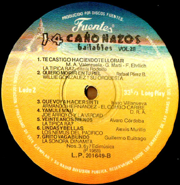 Various : 14 Cañonazos Bailables Vol. 28 (LP, Comp)