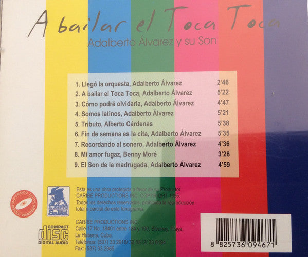 Adalberto Alvarez Y Su Son : A Bailar El Toca Toca (CD, Album)