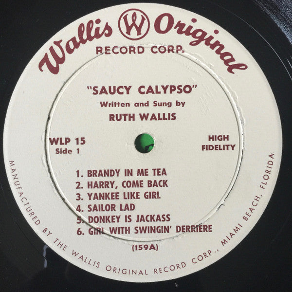 Ruth Wallis : Saucy Calypso (LP, Album)