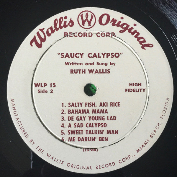 Ruth Wallis : Saucy Calypso (LP, Album)