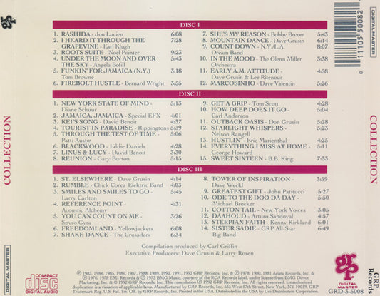 Various - GRP 10th Anniversary Collection vinyl record, 3xCD (Near Mint (NM or M-)) | Lulo Records