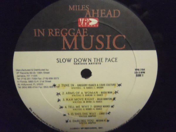 Various : Slow Down The Pace Riddim (LP, Comp)