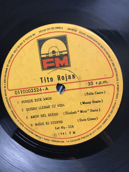 Tito Rojas : Tito Rojas (LP, Album)
