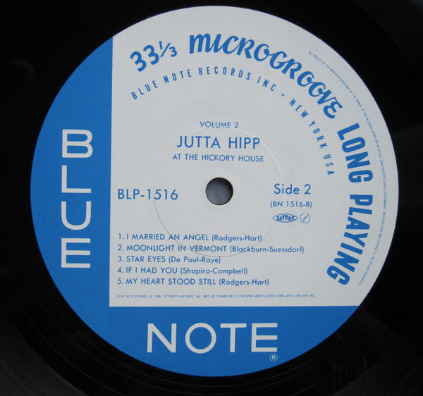 Jutta Hipp : At The Hickory House Volume 2 (LP, Album, Mono, RE)