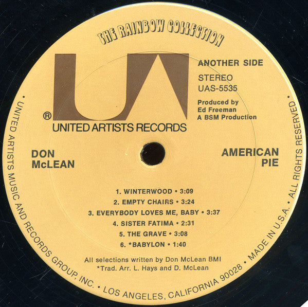 Don McLean : American Pie (LP, Album, RP)