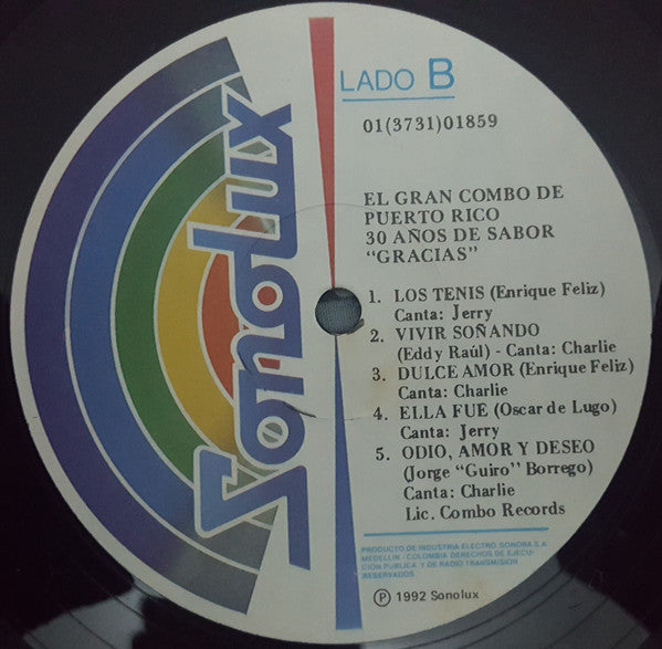 El Gran Combo : 30 Años De Sabor 1962 -1992 (LP)