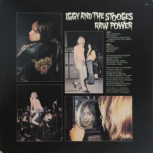 The Stooges : Raw Power (LP, Album, RE)