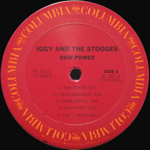 The Stooges : Raw Power (LP, Album, RE)