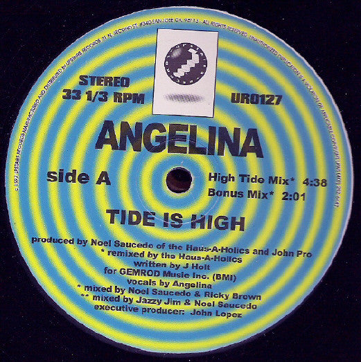 Angelina : Tide Is High (12")