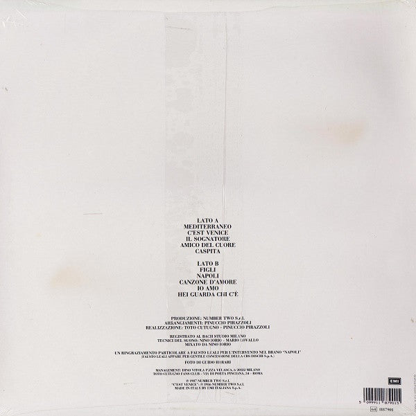 Toto Cutugno : Mediterraneo (LP, Album)