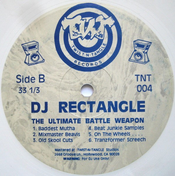DJ Rectangle : The Ultimate Battle Weapon (LP, Whi)