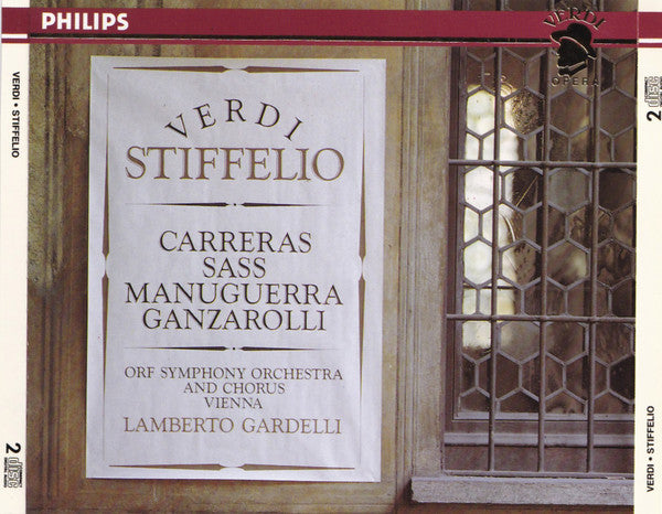 Giuseppe Verdi - José Carreras, Sylvia Sass, Matteo Manuguerra, Wladimiro Ganzarolli, ORF Symphonieorchester And ORF-Chor, Lamberto Gardelli : Stiffelio (2xCD, Album, RE, RM + Box, Sli)