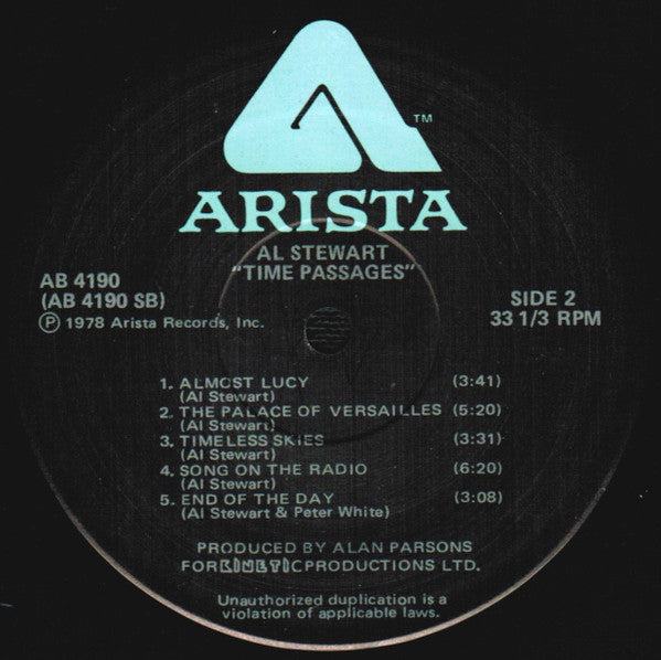 Al Stewart : Time Passages (LP, Album, Hub)
