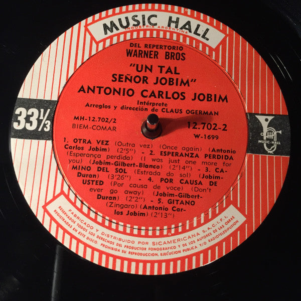 Antonio Carlos Jobim : Un Tal Señor Jobim (LP, Album, Mono)